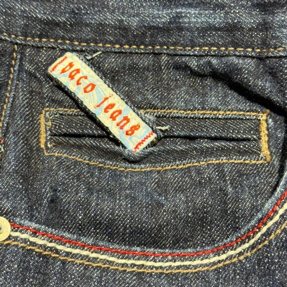 Vintage Paco Jeans Baggy Y2K  Denim Pants Embroidered Graphic Streetwear 38"x 33 - Picture 7 of 12
